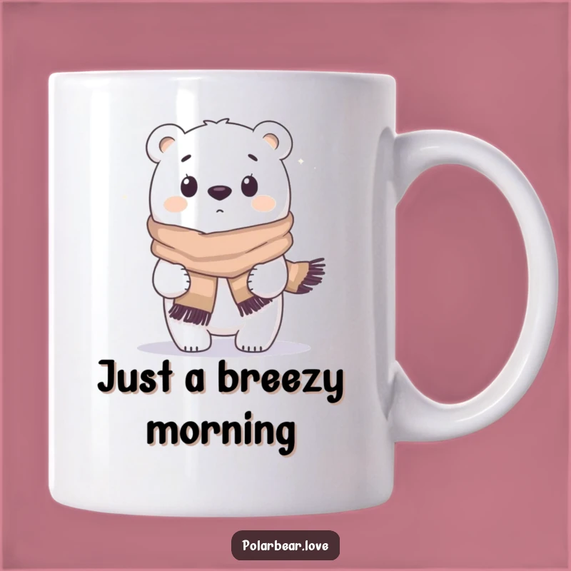 Funny Polar Bear Scarf Gust Mug: A Hilarious Gift for Cold Weather Lovers