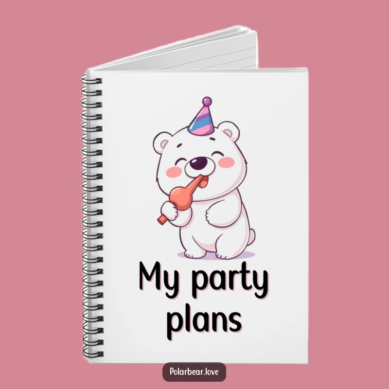 Funny Polar Bear Party Blower Notebook: Cheerful Notes, Perfect Funny Gift!
