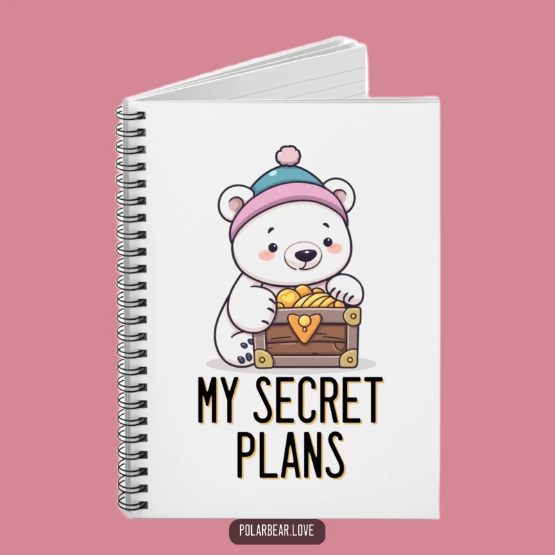 Funny Polar Bear Notebook: Humorous Treasure Journal, Gift