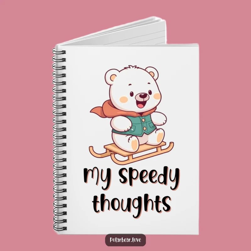 Funny Polar Bear Sledding Notebook: Plan Your Adventures with Joy